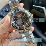 Replica Rolex Daytona Brown Dial Stainless Steel Men's Watch